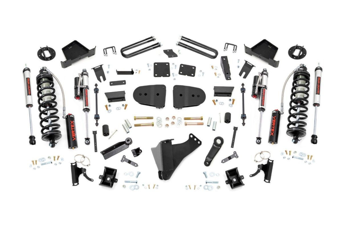 Ford F-350 Super Duty Suspension Lift Kit - Front + Rear - Rough Country - 4.5 Inch Lift, C/O Vertex - '23-'25